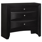 Briana 2-drawer Nightstand Black - 200702