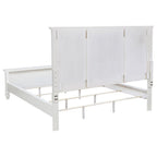 Sandy Beach 63-inch California King Panel Bed Cream White