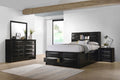 Briana 4-piece Eastern King Bedroom Set Black - 202701KE-S4