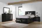 Briana 4-piece Eastern King Bedroom Set Black - 202701KE-S4