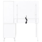 Souza 5-Drawer Makeup Vanity Table With LED Mirror White High Gloss