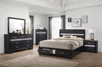Miranda 5-piece California King Bedroom Set Black - 206361KW-S5