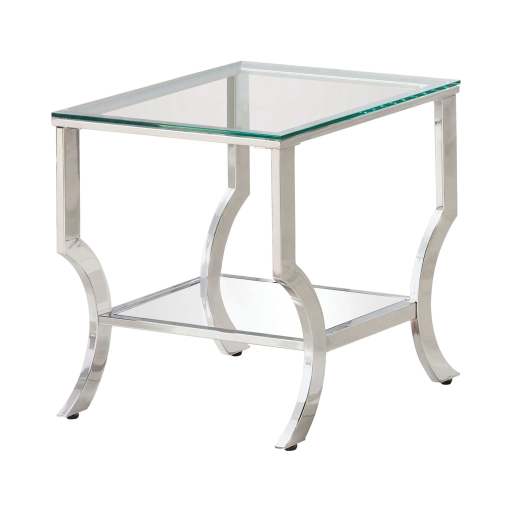 Saide Rectangular Glass Top Coffee Table Chrome