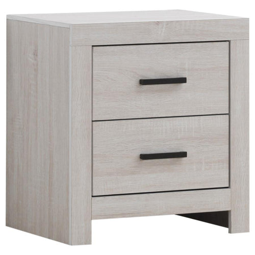 Brantford 2-drawer Nightstand Coastal White - 207052