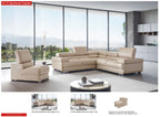 ESF Furniture - 2119 Sectional Sofa in Beige - 2119-SEC-BGE