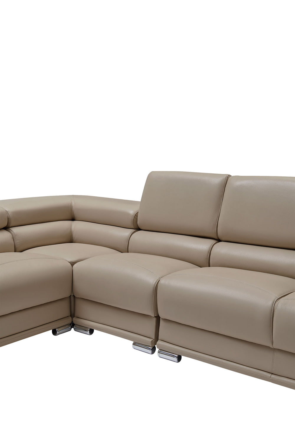ESF Furniture - 2119 Sectional Sofa in Beige - 2119-SEC-BGE