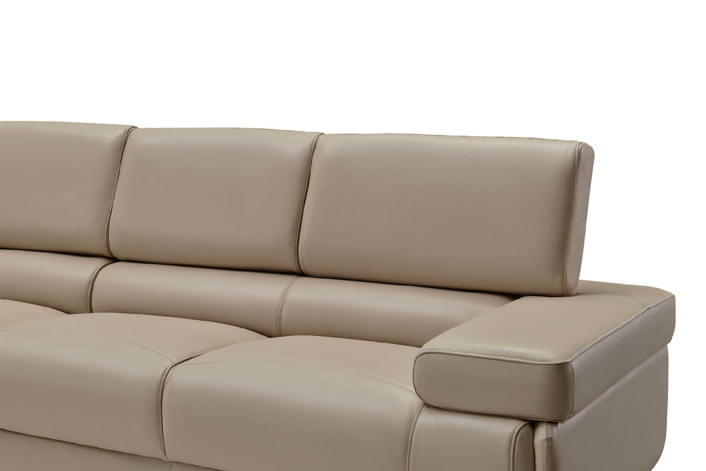 ESF Furniture - 2119 Sectional Sofa in Beige - 2119-SEC-BGE