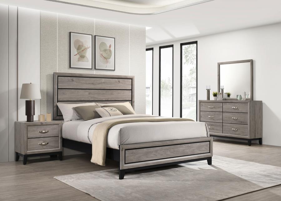 Valen Four-piece Full Bedroom Set Light Taupe - 215911F-S4