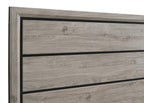 Valen Wood Full Panel Bed Light Taupe