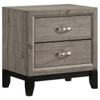 Valen 2-drawer Nightstand Bedside Table Light Taupe - 215912