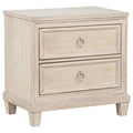 Pembroke 2-drawer Nightstand Bedside Table Washed Oak - 215922