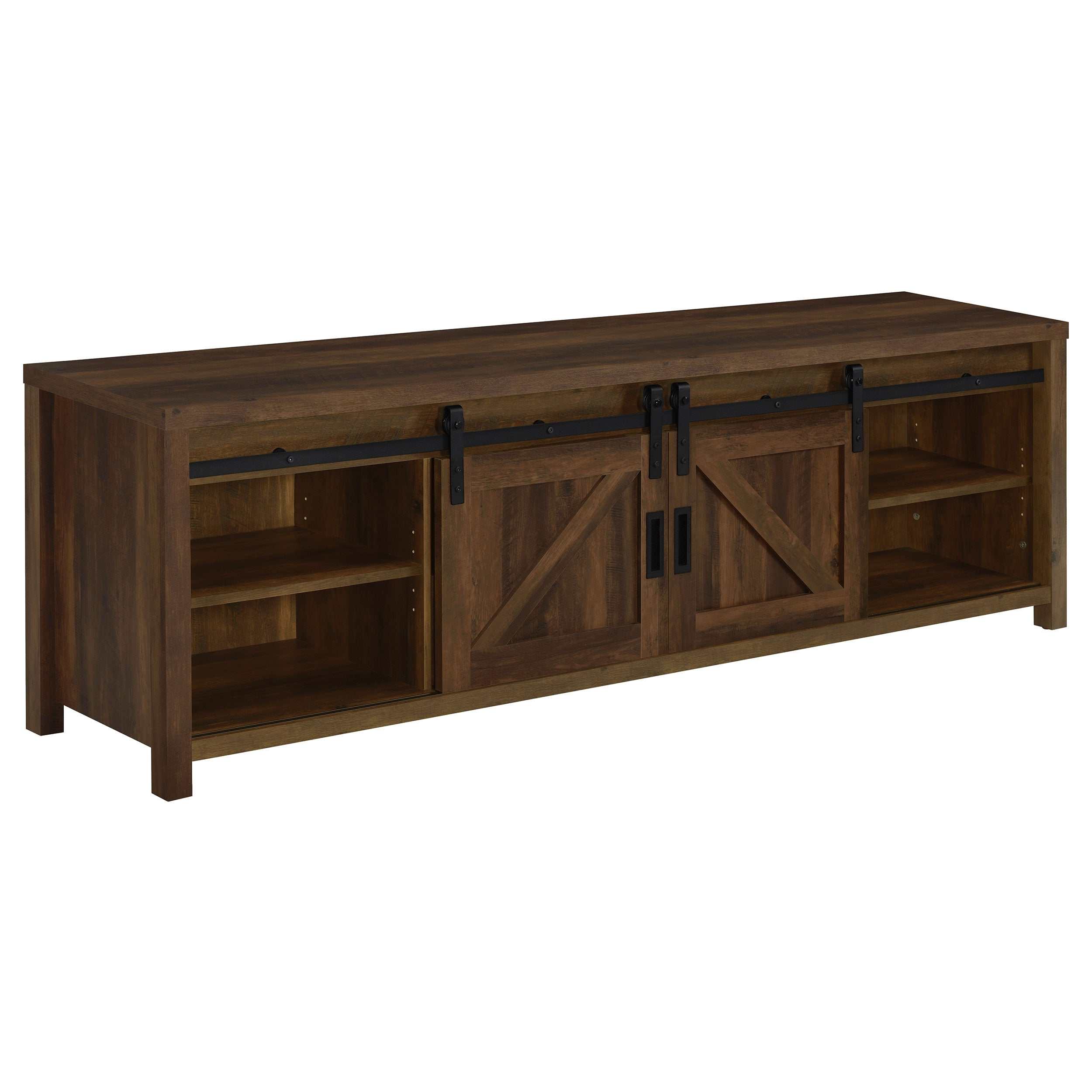 Madra 2-door Engineered Wood 79-inch TV Stand Distressed Pine