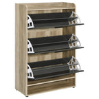 Denia 3-tier Engineered Wood Shoe Cabinet White