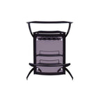 Dallas 2-shelf Curved Freestanding Home Bar Cabinet Silver