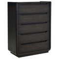 Leandro 5-drawer Bedroom Chest of Drawers Burnished Black - 222495