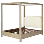 Solano 85-inch Queen Canopy Bed Weathered Mango
