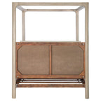 Solano 85-inch Queen Canopy Bed Weathered Mango