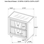 Lorient Drawer LED Nightstand Usb