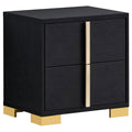 Marceline 2-drawer Nightstand Black - 222832