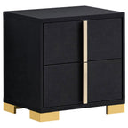 Marceline 2-drawer Nightstand Black - 222832