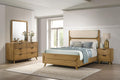 Bennett 4-piece Eastern King Bedroom Set Light Oak - 222901KE-S4