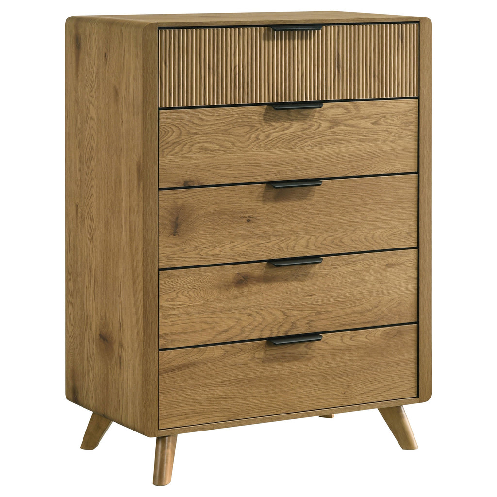 Bennett 4-piece Eastern King Bedroom Set Light Oak
