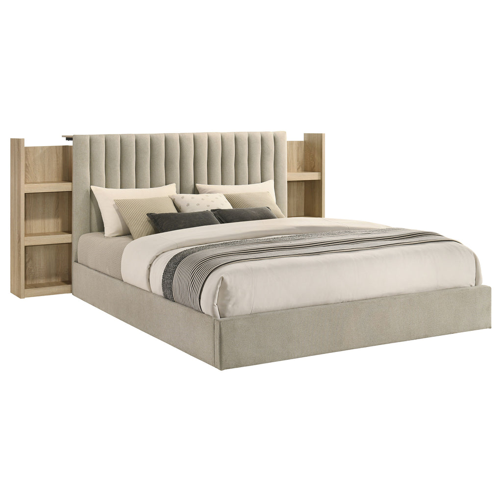 Arielle Bookcase Panel Storage Bed