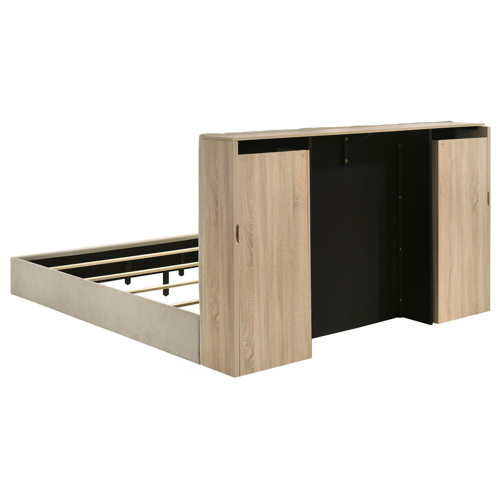 Arielle Bookcase Panel Storage Bed