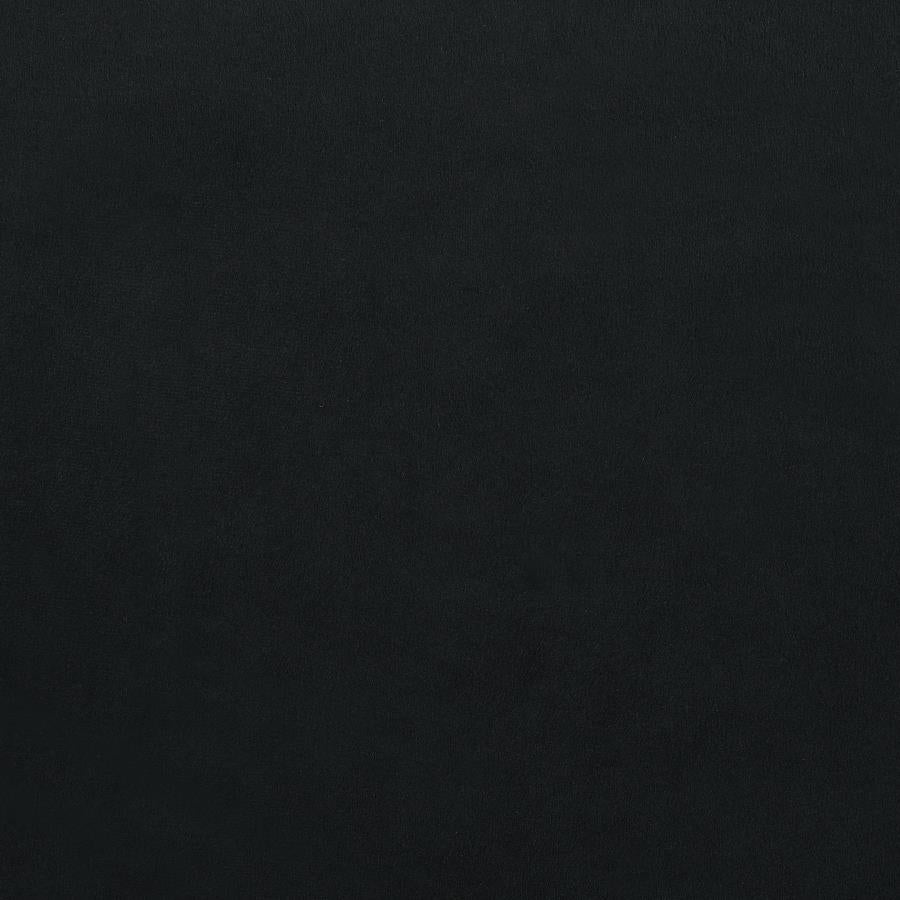 Ravenne Velvet Upholstered California King LED Panel Bed Black