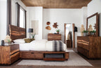 Winslow 4-piece Eastern King Bedroom Set Smokey Walnut - 223250SKE-S4