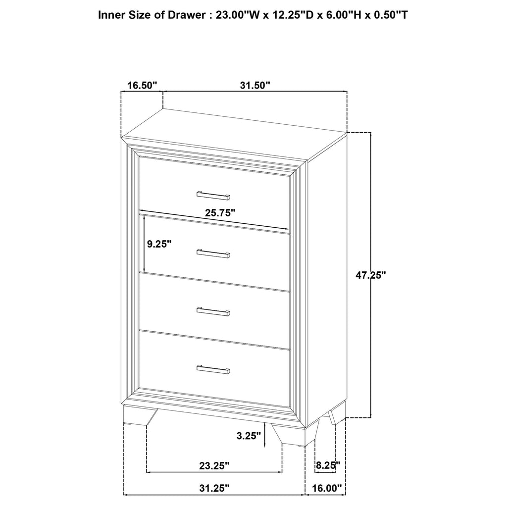 Wright Brown Oak Chest