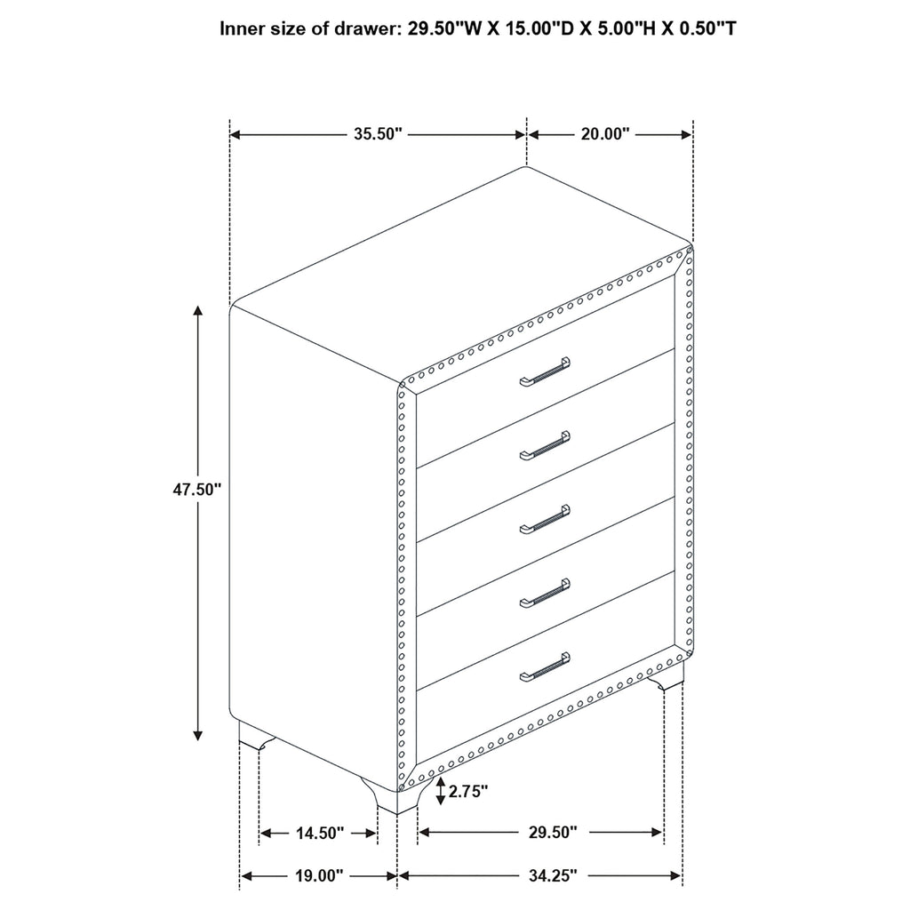 Melody Grey Nightstand