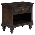 Andover 1-drawer Nightstand Bedside Table Dark Oak - 223632