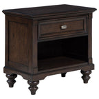 Andover 1-drawer Nightstand Bedside Table Dark Oak - 223632