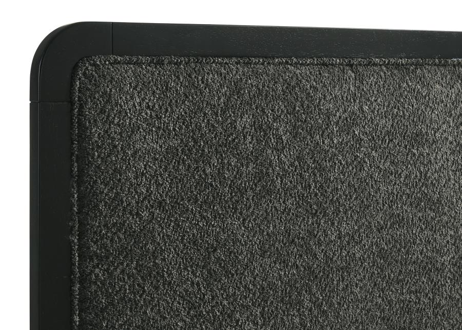 Cavelle 51-inch Upholstered Twin Panel Bed Black