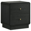 Cavelle 2-drawer Nightstand Bedside Table Black - 223662
