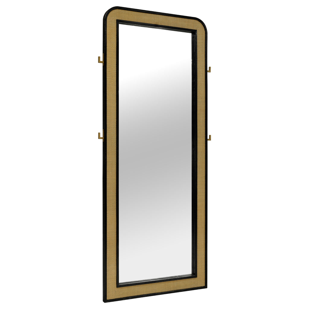Arini Black Floor Mirror