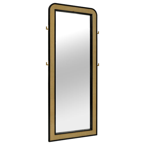 Arini Black Floor Mirror