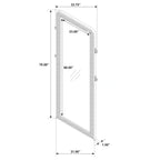 Arini Black Floor Mirror
