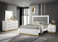 Caraway 4-piece Eastern King Bedroom Set White - 224771KE-S4