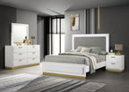 Caraway 4-piece Eastern King Bedroom Set White - 224771KE-S4