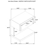 Kenora Barley Brown Nightstand