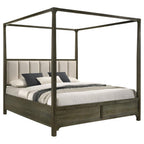 Gran Park California King Four Poster Canopy Bed Dark Cocoa