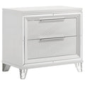 Marmore 2-drawer Nightstand Bedside Table White - 224962