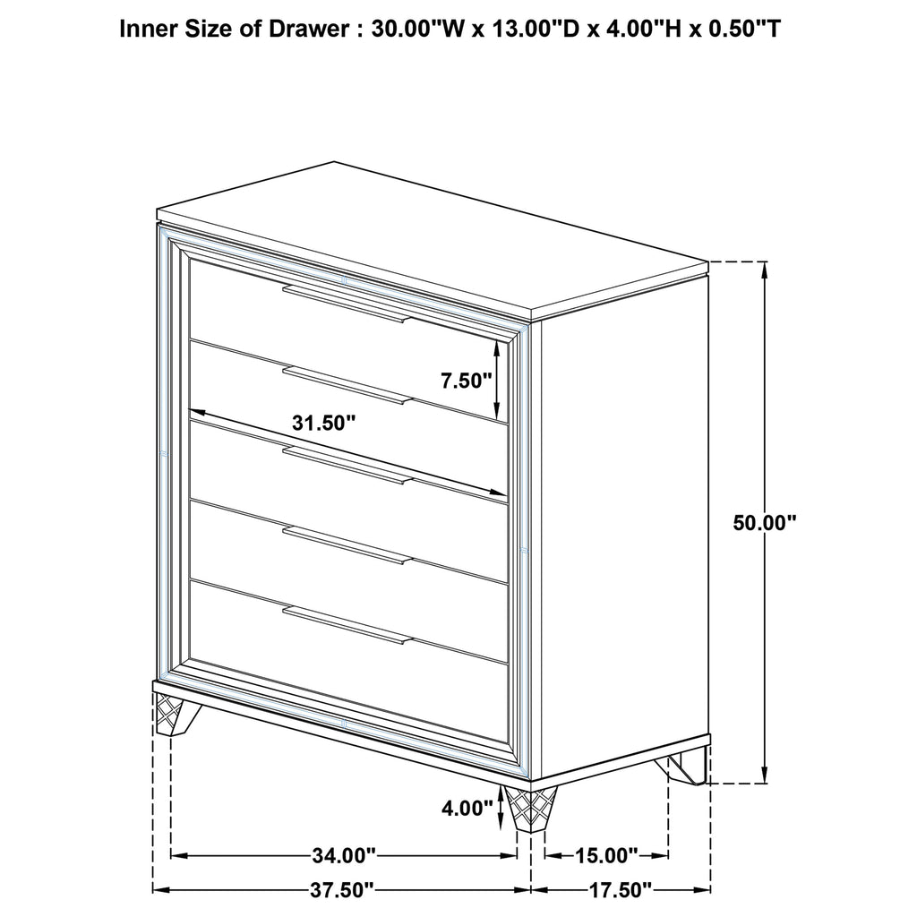 Marmore White Chest