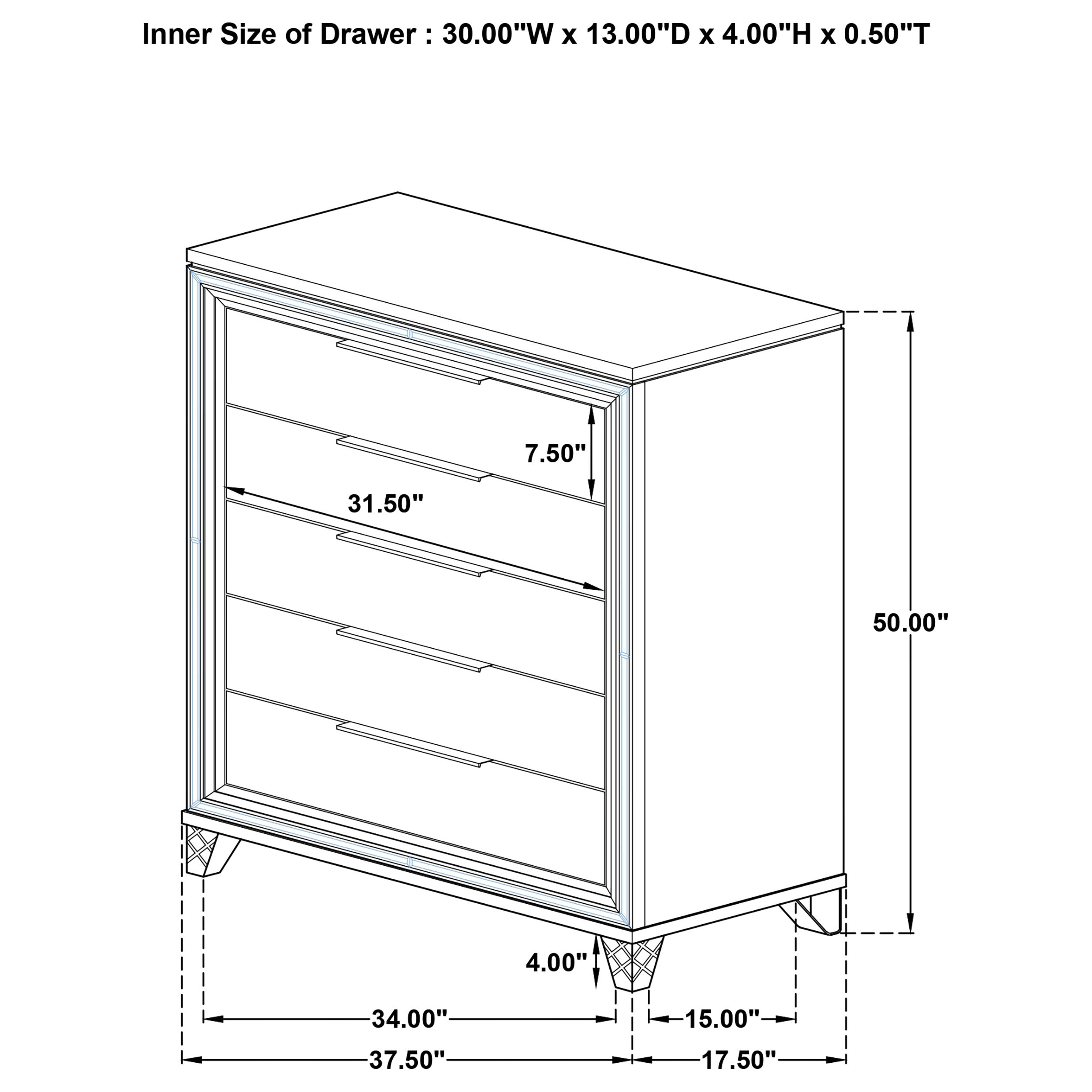 Marmore White Chest