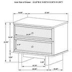 Kailani Beige Oak Nightstand