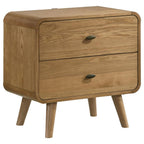 Robyn 2-drawer Nightstand Bedside Table Light Ash - 225092