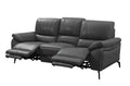 ESF Furniture - 2934 Sofa w/ 2 Electric Recliner in Dark Grey - 29343DARK GREY
