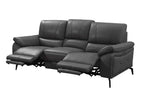 ESF Furniture - 2934 Sofa w/ 2 Electric Recliner in Dark Grey - 29343DARK GREY
